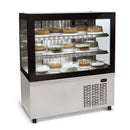 Balcão Refrigerado BRX-100 Aço Escovado Conservex Linha Black Box Vidros Temperados 1.00m