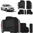 Jogo de Tapete Carpete Sandero Stepway 2008 a 2025 Preto 5 Peças